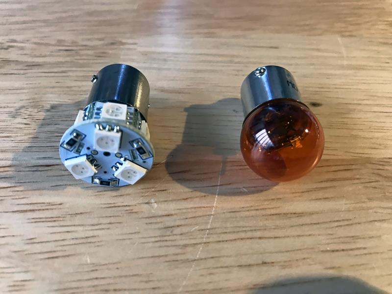 灯火類LED化#01（テールランプ、ウインカー）（カワサキ KSR-II