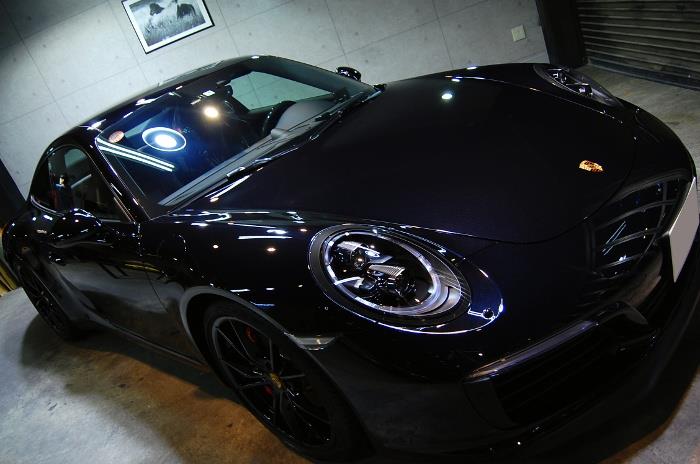 伝統と先進のスーパースポーツ。ポルシェ・911カレラSのガラスコーティング【リボルト川崎】