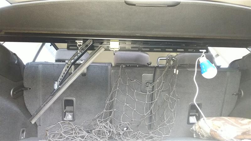 収納アップ小技】トノカバーフレームにアングル取付（スバル