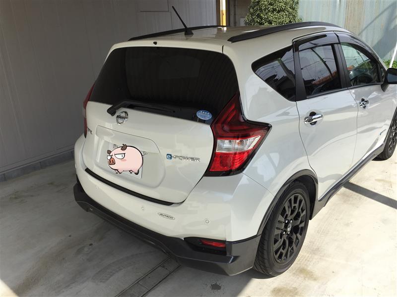 リアスポイラー(ディーラー オプション)の取付 その1（日産