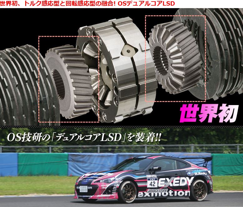 86 OS技研 OS Dual Core LSD TOYOTA トヨタ GR86 ZN6 ZN8 FA20