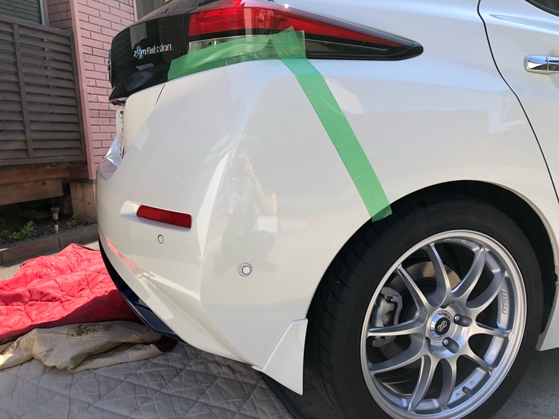 日産ニッサンプリンスグロリアs41 リアバンパーモール部分