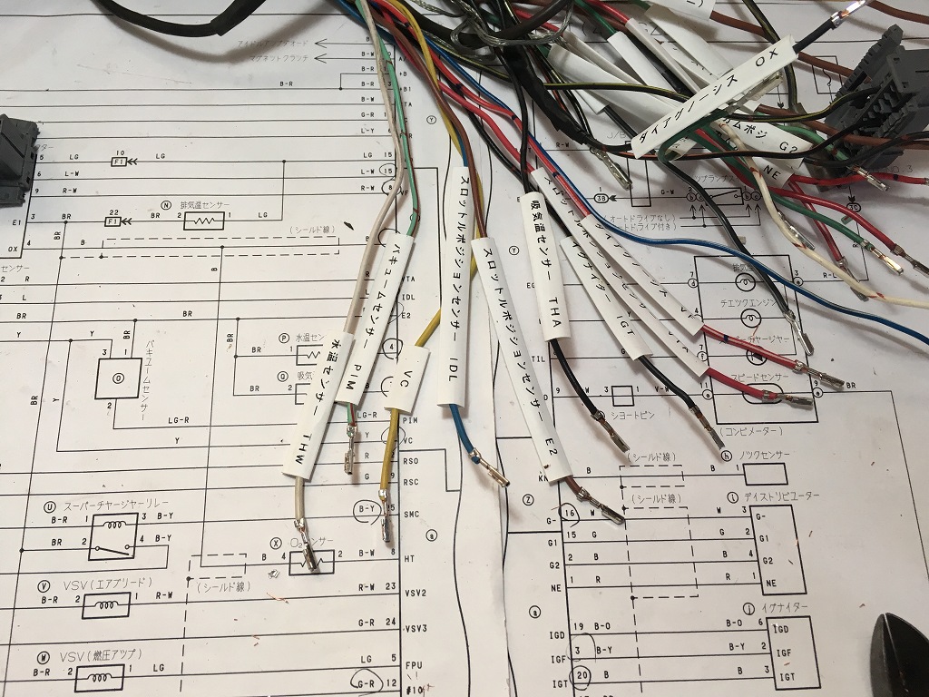 AE86制作プロジェクト43～ECU配線 行先表示取り付け（トヨタ