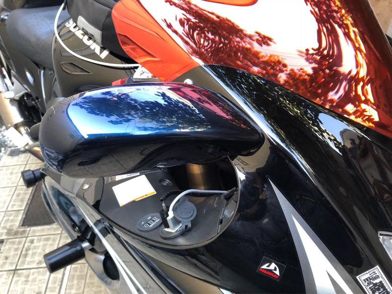純正ミラーに戻すついでにボルト変更（スズキ GSX1300R HAYABUSA