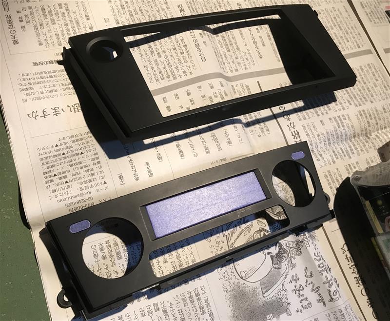 2DINぼったくりパネルの塗装（スバル レガシィB4・BL）by