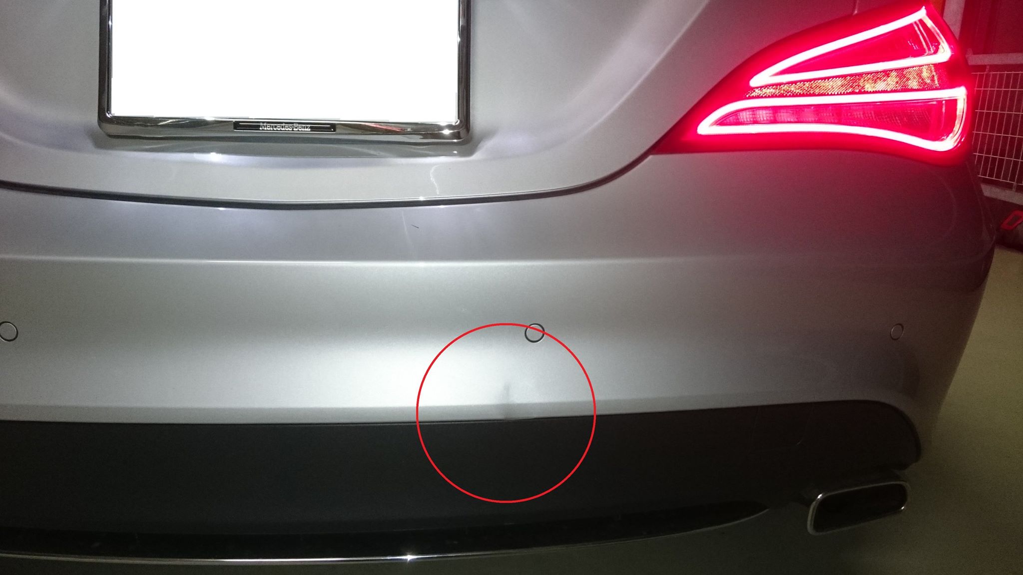 自動車修理部品 2468851021 リア右側クロームバンパー
