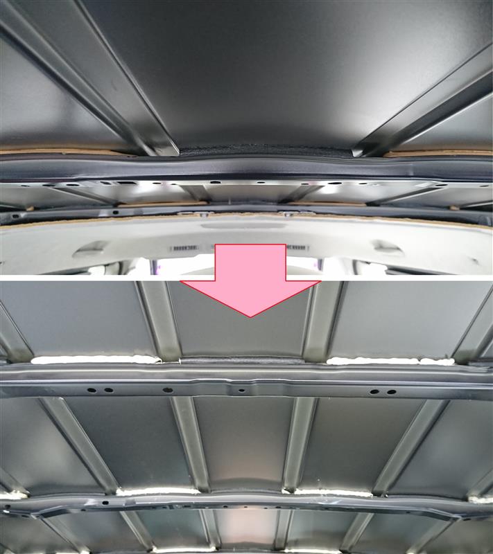 防音・断熱 ～乗用車化快適計画～ 其の壱 天井編①