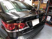 210クラウンTRDトランクスポイラー取り付け | ティークラフト T