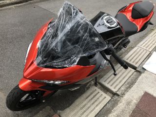 kawasaki純正 大型ウインドシールド（スモーク (EX400G-JF
