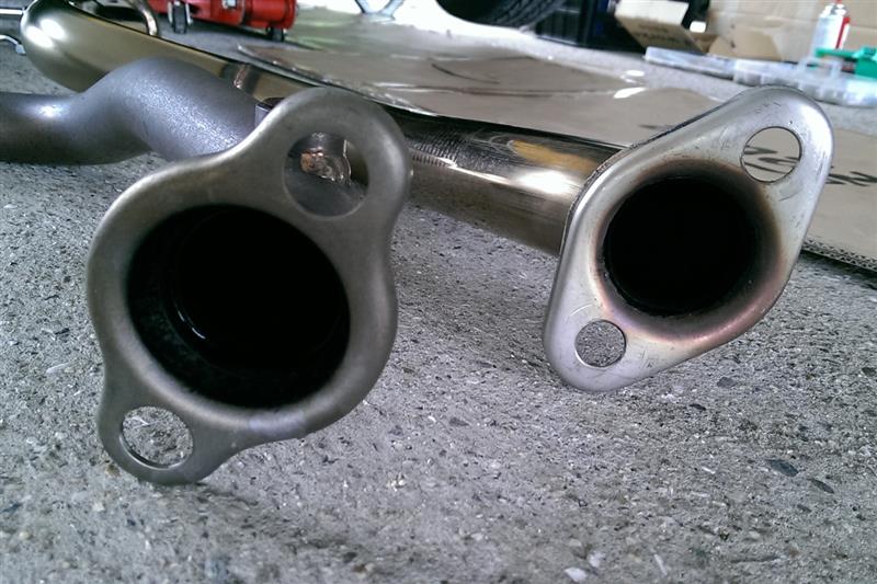 HA36S 50.8Φフロントパイプ取り付け①（スズキ アルトワークス