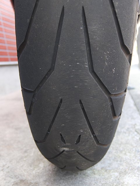 タイヤ交換(4回目 ピレリ ANGEL GT→同タイヤ)（カワサキ ZX-14R