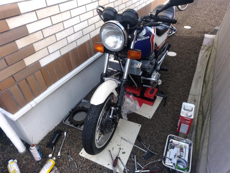 フロントブレーキの交換（ホンダ CBX400F）by dekatomo - みんカラ