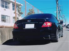 テールレンズ スモークフィルム貼り付け（トヨタ マークX・120系