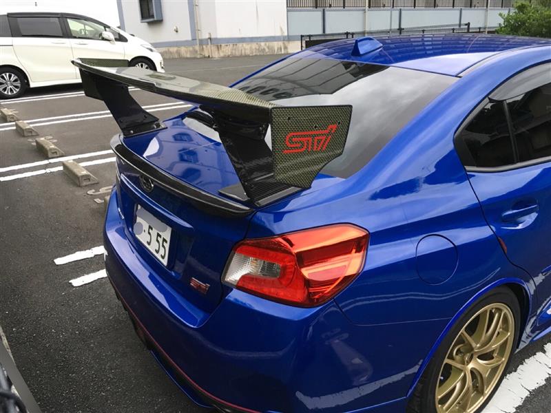 Greyhound GTウイング WRX STI VAB用 カーボンケブラー 取替え