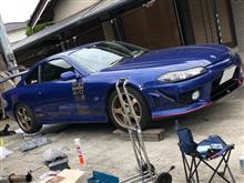 マフラー交換 豊和管デュアル S14用 （日産 シルビア・S15）by