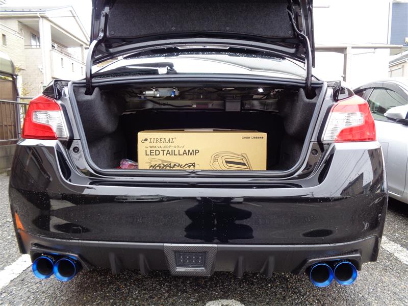 WRX SPORTS TAIL LAMP HAYABUSA」取付け その1（スバル WRX STI