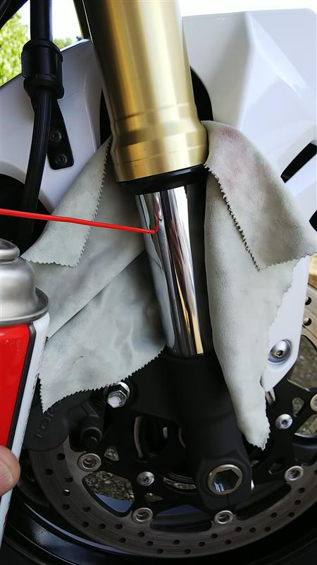 GSR750（EBL-GR7NA）：フロントフォーク簡易メンテ（備忘録