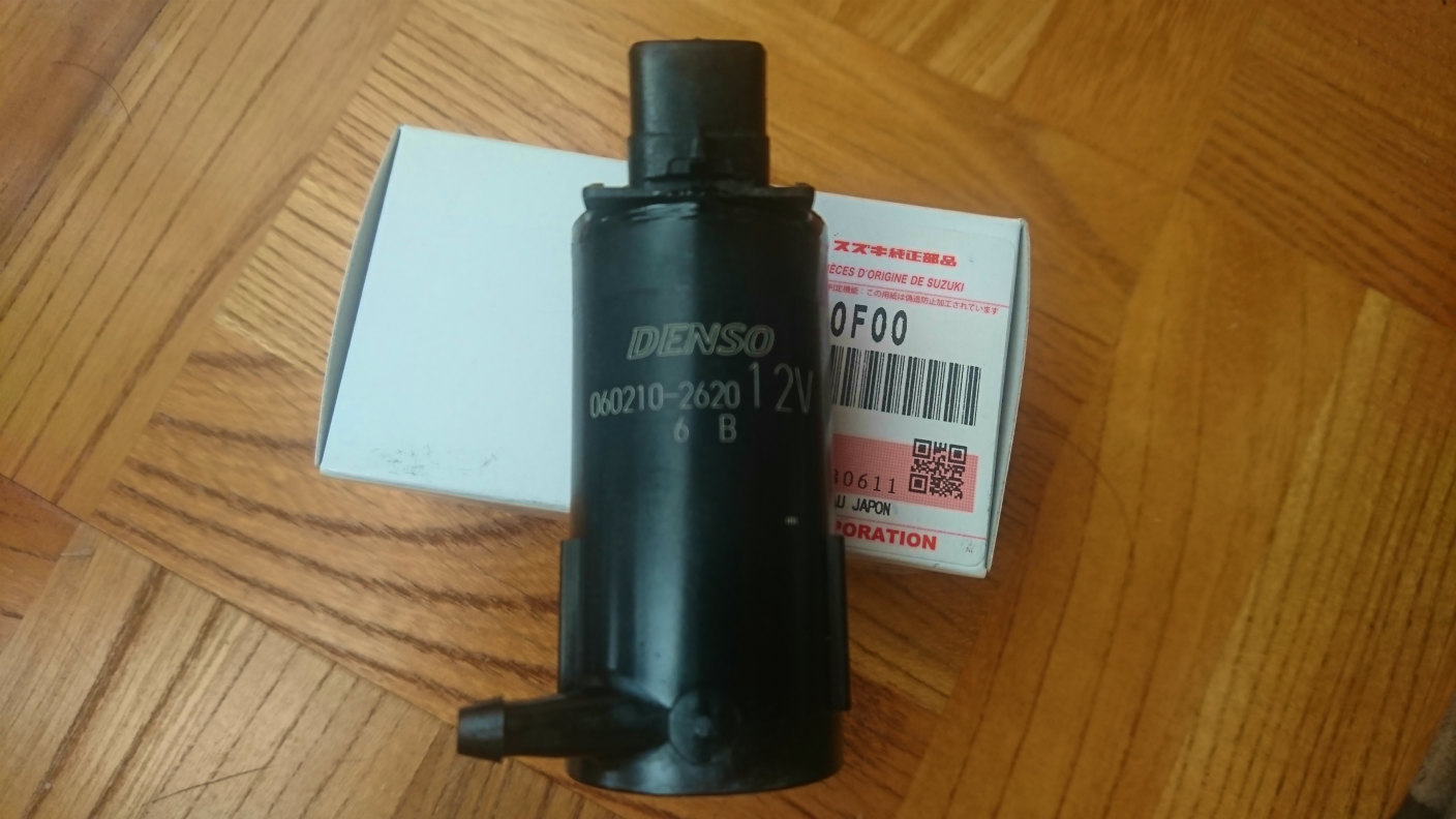 ウオッシャーポンプ交換（スズキ カプチーノ・EA11R/21R）by