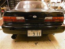テールランプにスモークフィルム貼り付け（日産 シルビア・S13