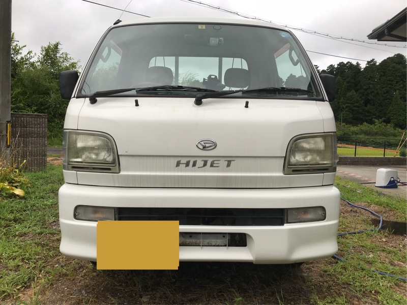 S200P]ヘッドライト磨き（ダイハツ ハイゼットトラック・S200