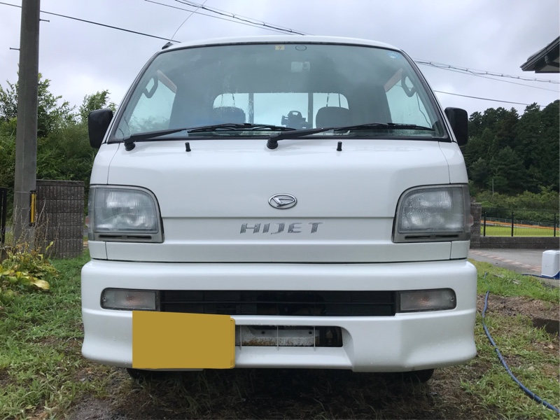S200P]ヘッドライト磨き（ダイハツ ハイゼットトラック・S200
