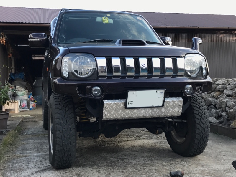 ジムニー jb23フロントナンバーステー（トラック用トラック用