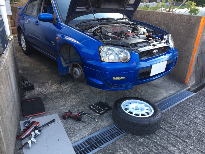 スペC純正Fスプリングへ交換（スバル インプレッサ WRX STI・GDB