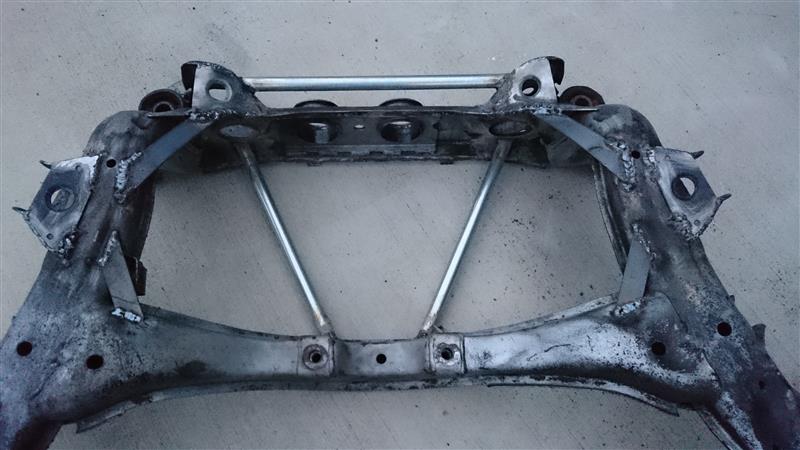 リアメンバーのクラック修理と補強（日産 180SX・RS13/KRS13型