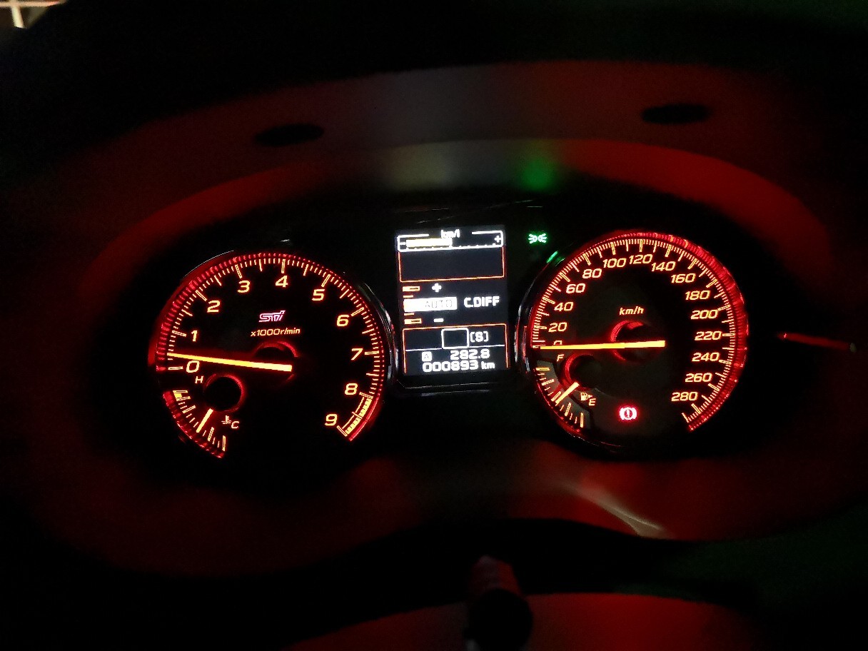 スバル STI スタートスイッチ LED打ち替え加工無料！ - パーツ - パーツ