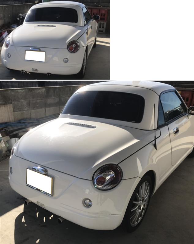 コペン ストラップランプとテールランプを純正クリアランプに