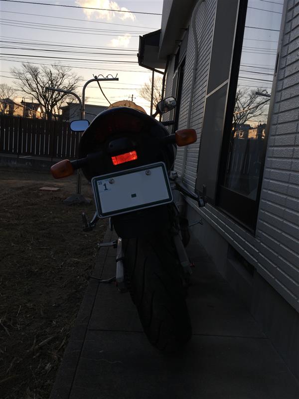 SV400S ケンツ プロファイアマフラー取付①（スズキ SV400/S）by
