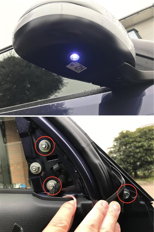ドアミラーへのLEDライト施工（ドアミラー加工編）（ホンダ N