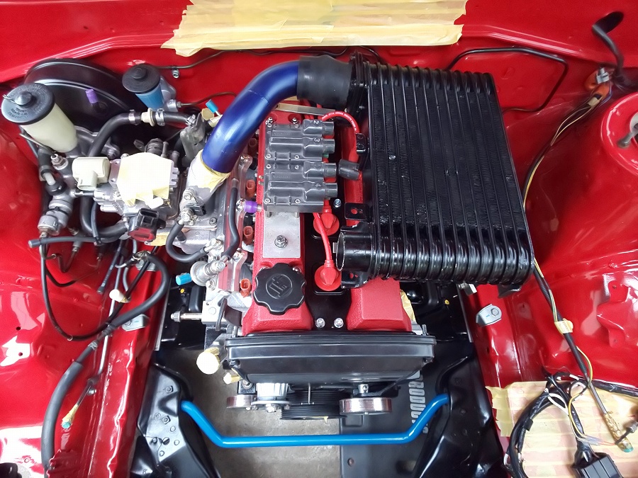 AE86制作プロジェクト174～イグニッションコイル移設位置