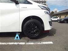 ヴェルファイア ハイブリッド 30系 Hks車高調取り付け後の各所調整 トヨタ ヴェルファイアハイブリッド By じゅん みんカラ