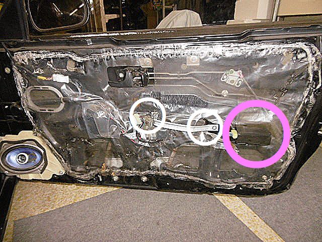 運転席側ウィンドウレギュレーターモーター交換（日産 シルビア
