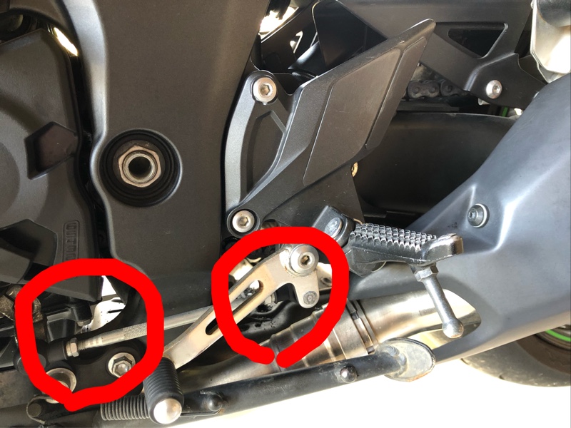 お歳暮 D1 Z1000 リア ディスクブレーキ用 バックステップキット