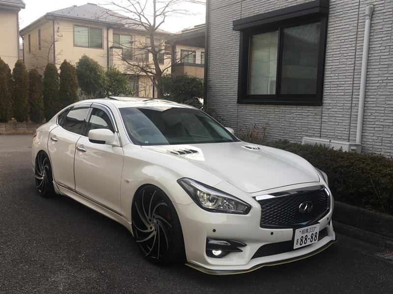 狼中年現る ホイールが凄い パドルシフト取付依頼 第26弾 日産 フーガハイブリッド By けいぞお みんカラ