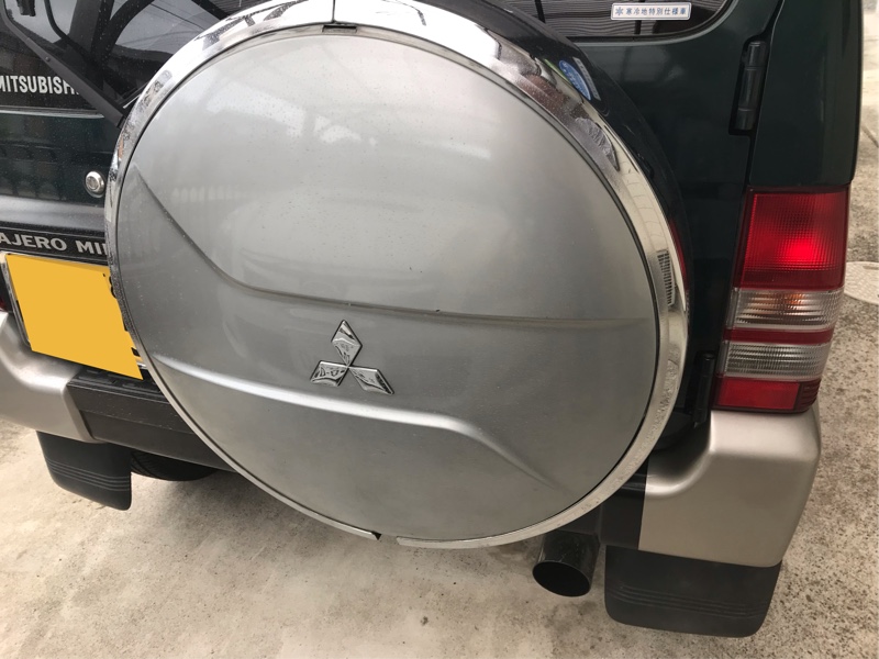 大人気! パジェロミニ 純正 H58A スペアタイヤカバー パーツ 三菱純正
