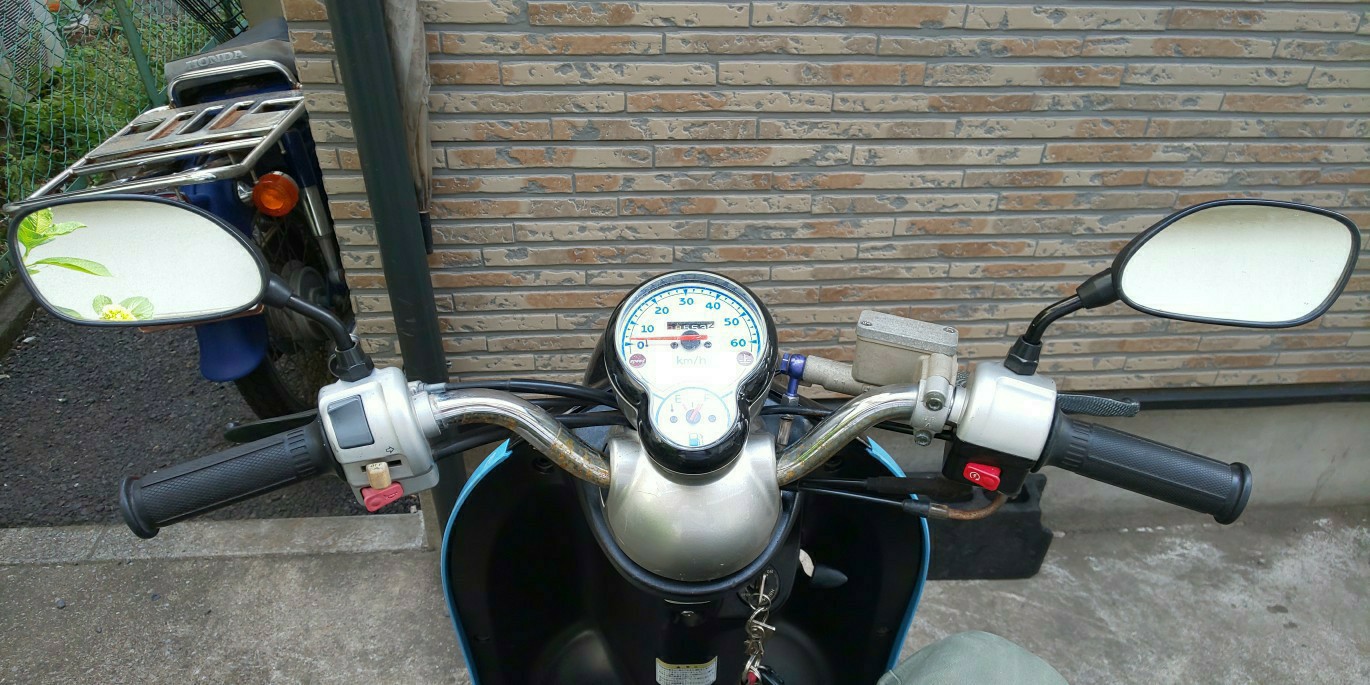ビーノ ハンドルスイッチボックス塗装ミラー、グリップ交換の巻 by taka_4on5 - みんカラ ビーノ ハンドルスイッチボックス塗装ミラー、グリップ交換の巻 by taka_4on5 - みんカラ