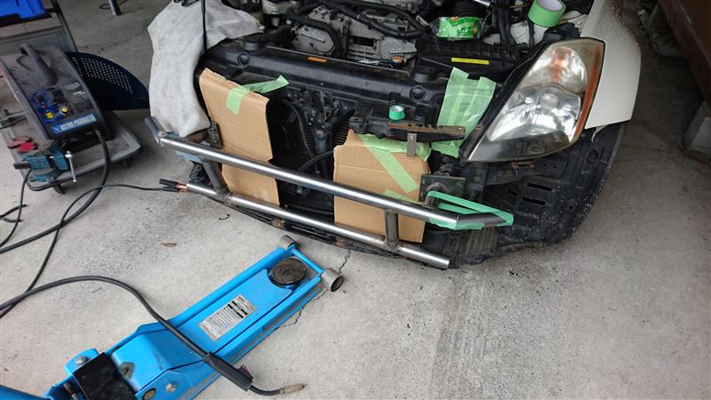 フェアレディz Z33 Z33にパイプバンパーを自作 350z Bash Bar 1 By ポンコツ工作室 1 みんカラ