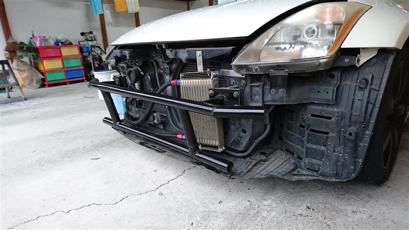 フェアレディz Z33 Z33にパイプバンパーを自作 350z Bash Bar 1 By ポンコツ工作室 1 みんカラ