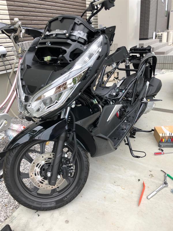 サイド アンダーカウル セットカーボン調（ホンダ PCX）by ずか