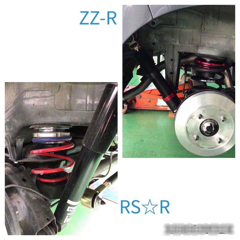 BLITZ ZZ-R 車高調の取り付け（スズキ ワゴンRスティングレー