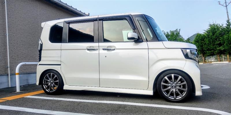 新型N-BOX】フロントの車高弄りました & 洗車も実施【JF3