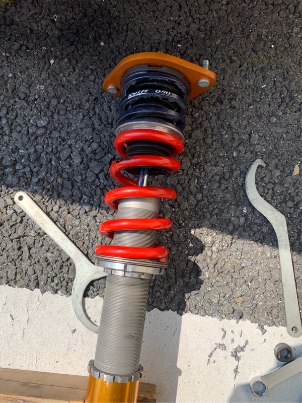 R魔車高調バネ交換(Swiftヘルパー5k + ベステ7inch 12k)（マツダ