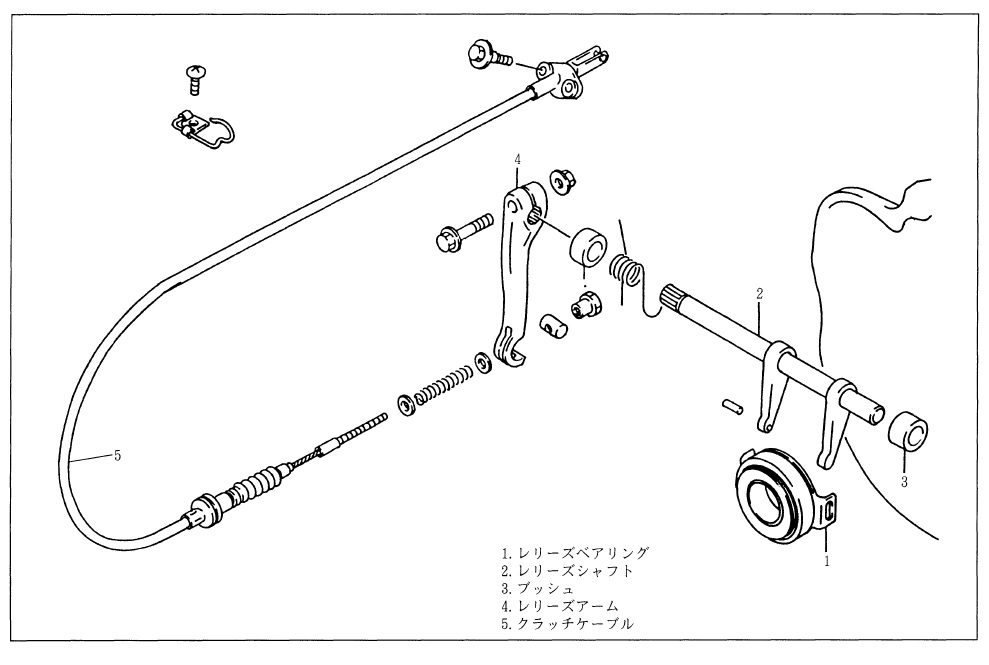 クラッチワイヤー交換_1（スズキ カプチーノ・EA11R/21R）by