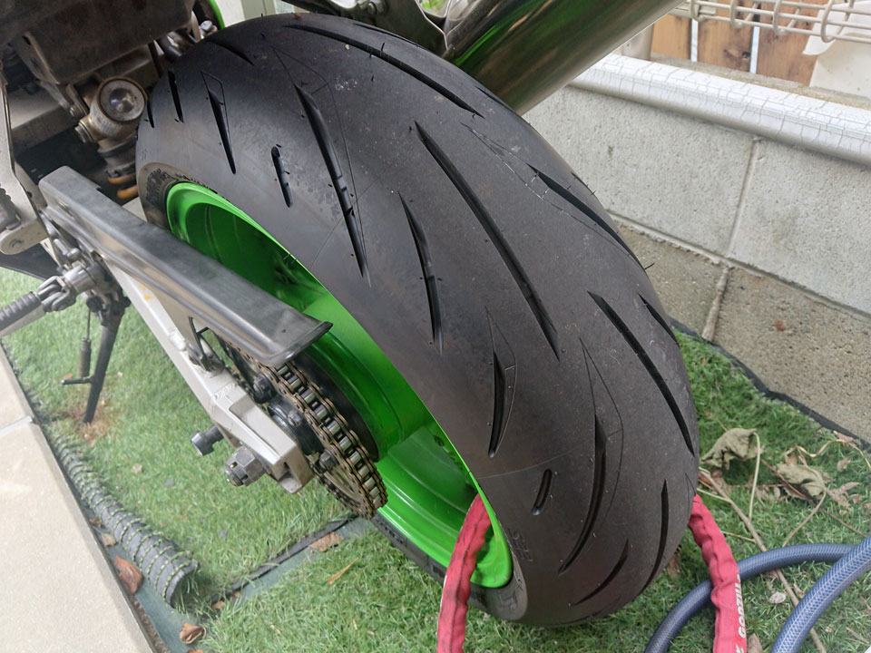 タイヤ交換（カワサキ Ninja ZX-9R）by 蒼碧のリトナ - みんカラ