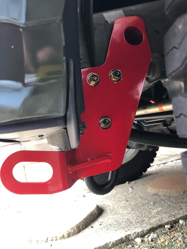 APIO JB64 JB74 フロント牽引フック取付♪（スズキ ジムニー