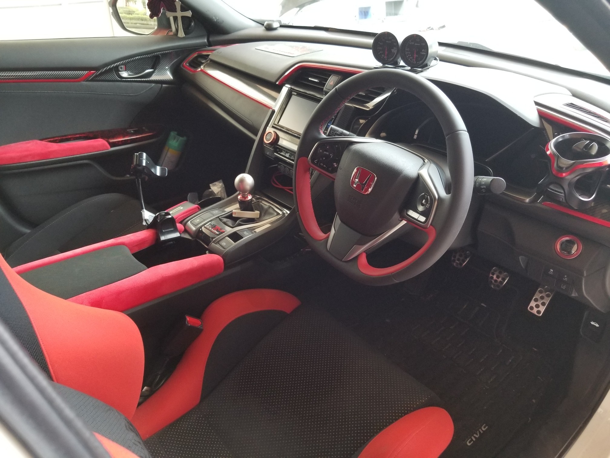FK8純正ステアリング取り付け(ステアリング外しかた)（ホンダ