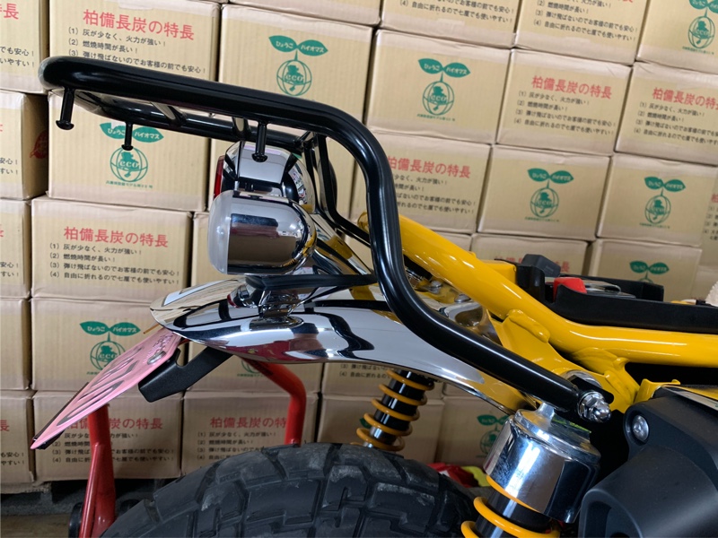 Minimotoスポーツリアキャリアブラック ホンダ モンキー125 By Komeエンヂニヤリング みんカラ